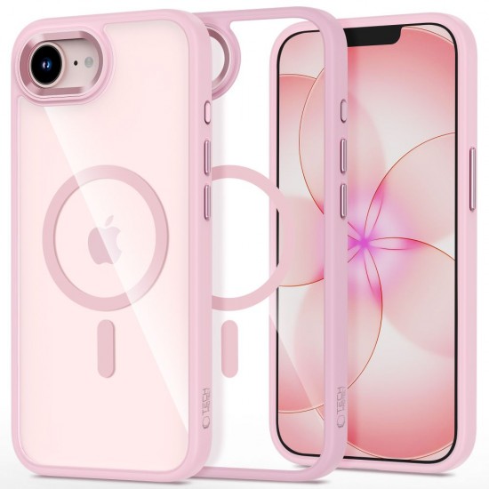 Tech-Protect Magmat MagSafe Case for iPhone 16e / 17e - Transparent Pink
