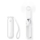 Jisulife Handheld Fan Life8 Plus Portable USB Fan with Power Bank Function 4500mAh and Flashlight - White