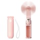 Jisulife Handheld Fan Life8 Portable USB Fan with Power Bank Function 2000mAh and Flashlight - Pink
