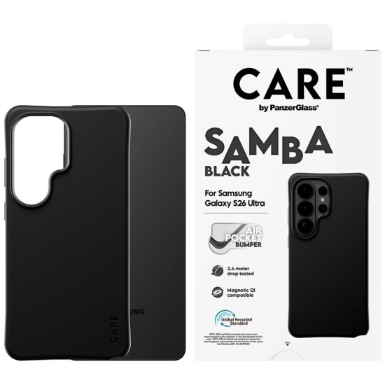 CARE by PanzerGlass Samba Black Qi Case for Samsung Galaxy S26 Ultra - Black