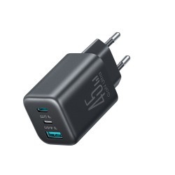 Joyroom JR-TO1 GaN 45 USB-C Lightning USB-A Wall Charger - Black