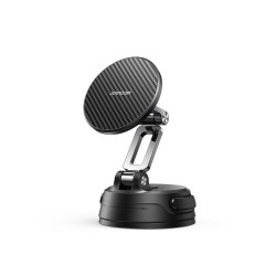 Joyroom JR-ZS51 magnetic car holder with suction cup for windshield or dashboard - black