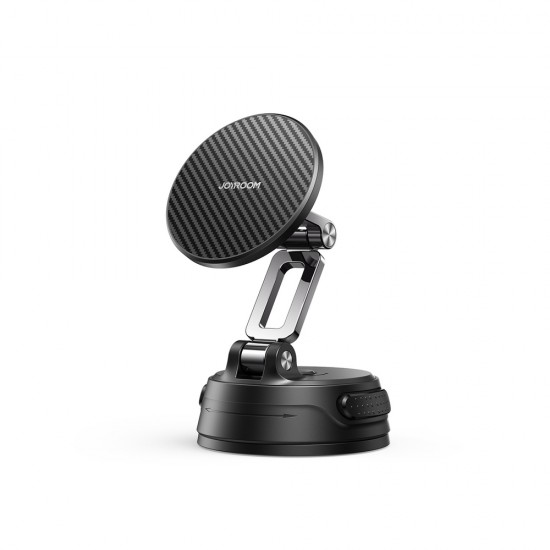 Joyroom JR-ZS51 magnetic car holder with suction cup for windshield or dashboard - black