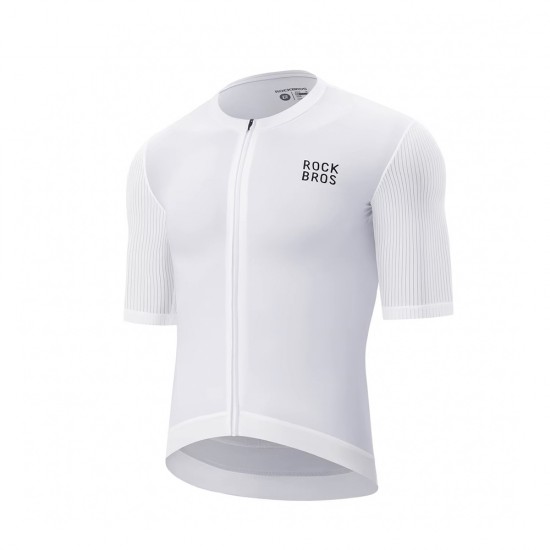 Rockbros 15200025 Short Sleeve Cycling Jersey Size XXL - White