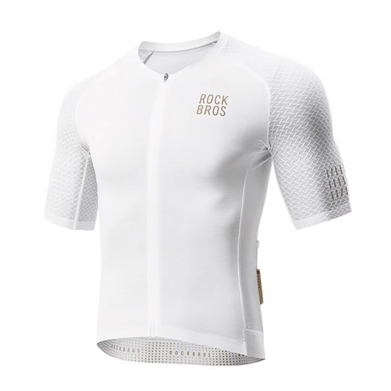 Rockbros YDDX011 Diamond Short Sleeve Cycling Jersey Size S - White
