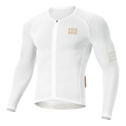 Rockbros YDCX008 Diamond Long Sleeve Cycling Jersey Size XS - White