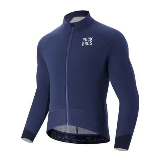 Rockbros YDWT014 Winter Fleece Double Layer Cycling Jacket Size L - Blue