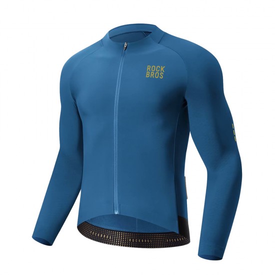 Rockbros YDWT020 Diamond cycling jersey spring/autumn/winter size XXXL - blue