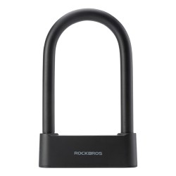 Rockbros 32210818001 SMART Bicycle Lock with Fingerprint Reader and Bluetooth Connectivity - Black