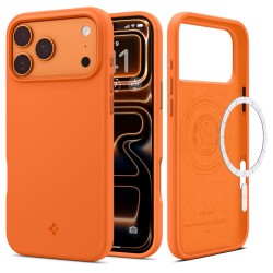 Spigen Silicone Fit Mag Case for iPhone 17 Pro - Orange