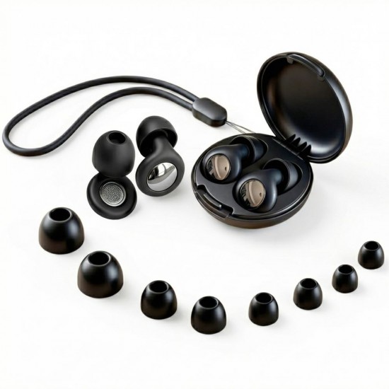 Tech-Protect QuietFit Silicone Earplugs with Acoustic Filter - Black