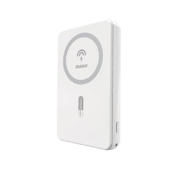 Dudao K14S Magnetic Power Bank 20W 5000mAh 1x USB-A 1x USB-C - White