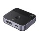 Ugreen DisplayPort/USB-C to USB-C Switch - Gray