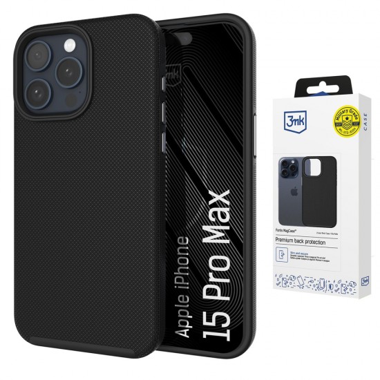 3mk Fortis MagCase for iPhone 15 Pro Max - Black