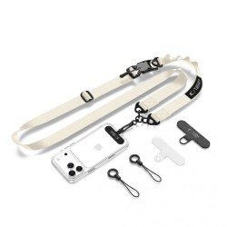 Tech-Protect C9S Rope Crossbody Phone Lanyard - Beige