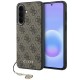 Etui Guess 4G Charm na Samsung Galaxy A57 5G - brązowe