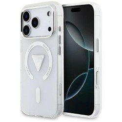 Etui Guess IML Gradient Triangle Logo MagSafe na iPhone 17 Pro - przezroczyste