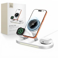 Tech-Protect A51 MagSafe 3-in-1 25W QI2.2 Wireless Charger - White