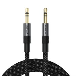 Acefast J10 AUX cable mini jack 3.5mm 1m - black