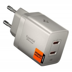 Ładowarka sieciowa Spigen Essential EE472EU-GAN 2-Porty 47 W - tytanowa