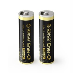 Orico Ener-G EG5C Lithium Battery 1.5V 2100mWh AA USB-C Rechargeable Battery with Charging Cable 2 pcs.