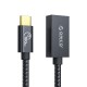 Orico CAF31 USB-C - USB-A 3.1 Gen 2 10Gbps 1m OTG adapter - black