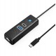 Orico PW3UR25-C3 3-port USB Hub 1x USB-A 3.0 1x USB-C 3.0 1x RJ45 2.5G Ethernet 0.15 m - Black