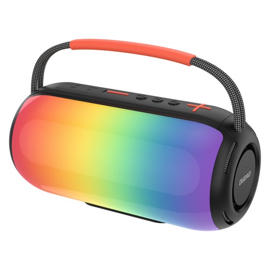 Dudao Y21 Wireless Speaker with RGB Backlight Bluetooth 5.3 - Black