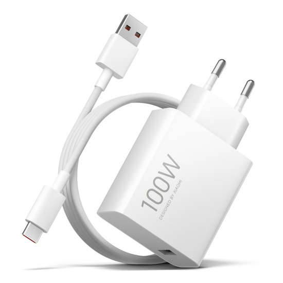 Xiaomi MY-19-ER 100W 6.1A 1 x USB-A Wall Charger with USB-C Cable - White