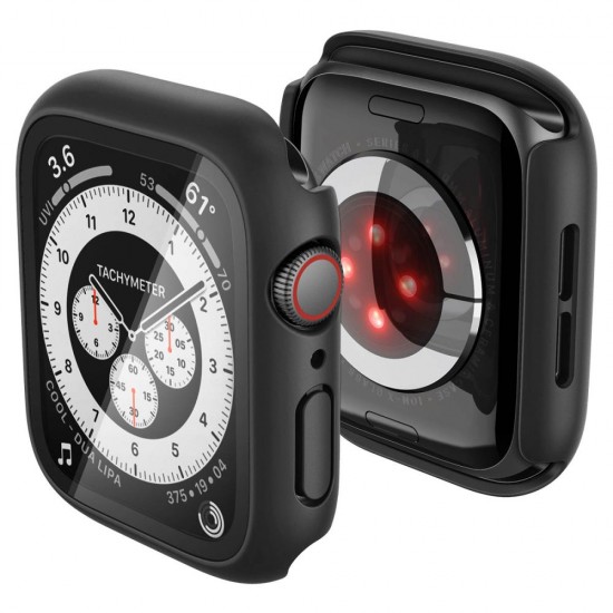 Etui Spigen Thin Fit 360 na Apple Watch 44 mm - czarne