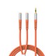 Orico AX2-10 audio cable 3.5mm minijack splitter for headphones and microphone 1m cable - orange
