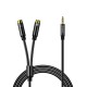 Orico AXRF audio cable mini jack 3.5 mm to 2x RCA female 5 m - black