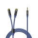 Orico AXRF audio cable mini jack 3.5 mm to 2x RCA female 2 m - blue