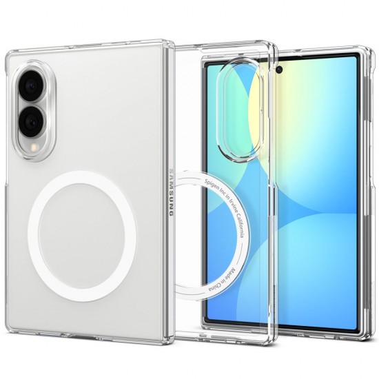 Spigen AirSkin MagFit MagSafe Case for Samsung Galaxy Z Fold 8 - Clear and White