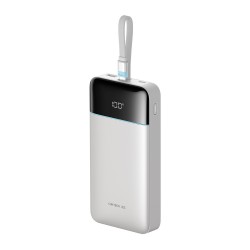 Cuktech LPB252N 120W 25000mAh Powerbank with Built-in USB-C Cable - White