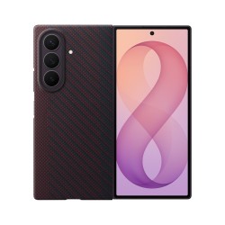 Samsung Carbon Magnet Case for Samsung Galaxy Z Fold 8 Ultra compatible with MagSafe + 2 anti-reflective films - red