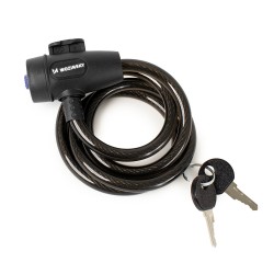 Wozinsky WZR-K3 Cable Bicycle Lock with Key 90 cm - Black