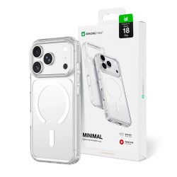 AmazingThing Minimal Mag Drop Proof Case 3 Lens for iPhone 18 Pro with Lanyard Mount, MagSafe Compatible - Clear