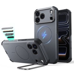 ESR Cyber ​​Tough Kickstand MagSafe Case for iPhone 18 Pro / 17 Pro - Gray