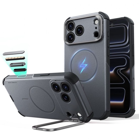 ESR Cyber ​​Tough Kickstand MagSafe Case for iPhone 18 Pro / 17 Pro - Gray