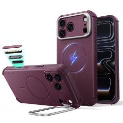 ESR Cyber ​​Tough Kickstand MagSafe case for iPhone 18 Pro Max / 17 Pro Max - dark cherry
