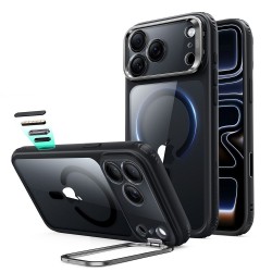 ESR Classic Hybrid Kickstand MagSafe Case for iPhone 18 Pro Max / 17 Pro Max - Clear Black