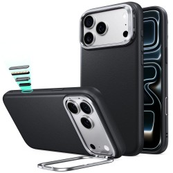 ESR Leather Kickstand MagSafe Case for iPhone 18 Pro Max / 17 Pro Max - Black