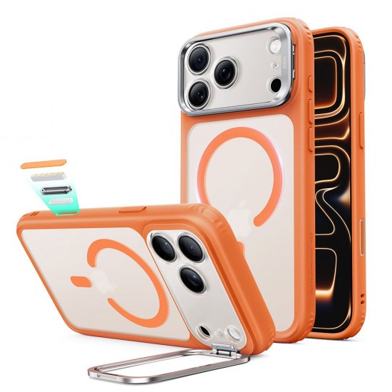 ESR Classic Hybrid Kickstand MagSafe Case for iPhone 18 Pro / 17 Pro - Matte Orange
