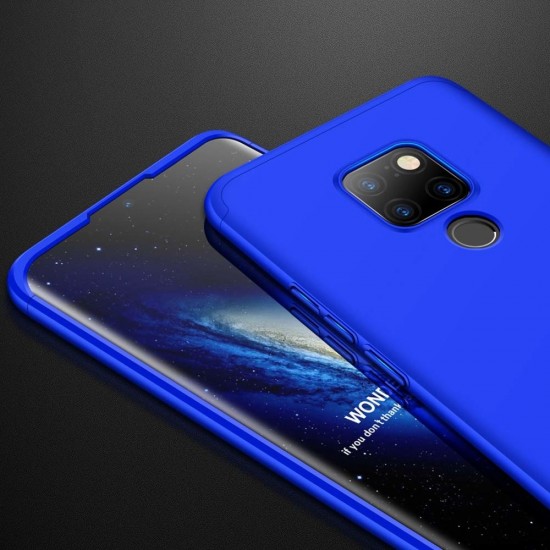 GKK 360 Protection Case Front and Back Case Full Body Cover Huawei Mate 20 blue