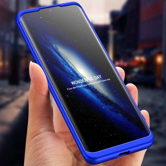 GKK 360 Protection Case Front and Back Case Full Body Cover Huawei Mate 20 blue