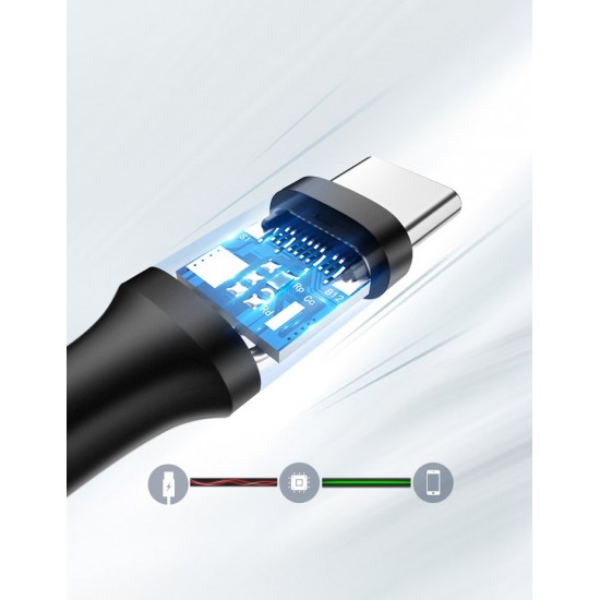 Ugreen US287 60116 USB-A / USB-C 2A cable 1m - black