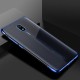 Clear Color Case Gel TPU Electroplating frame Cover for Xiaomi Redmi 8A blue