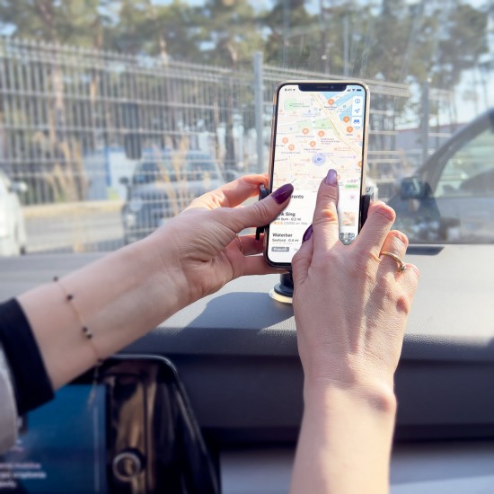 Dudao Telescopic Gravity Car Windshield Mount Holder Black (new F2S black)