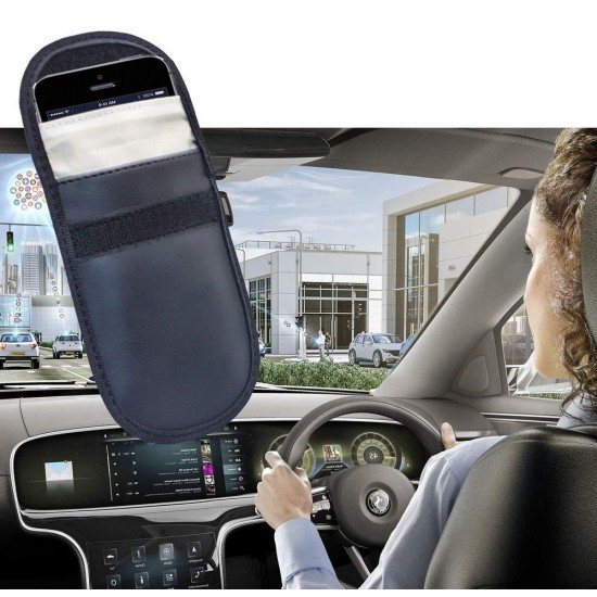 Anti-theft case for car keys blocking radio waves Keyless Faraday Box cover Faraday cage 14 cm with 10 cm black